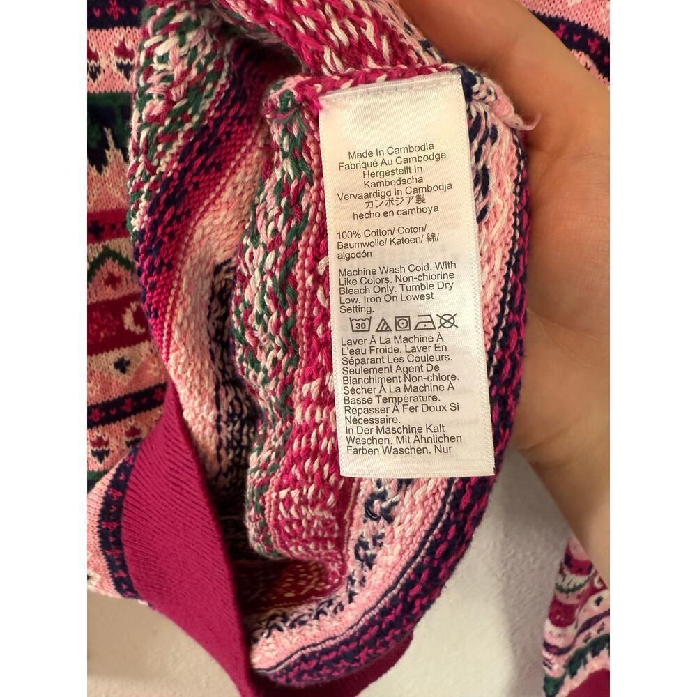 J crew 100% cotton fair isle sweater crewneck size S - Picture 3 of 4